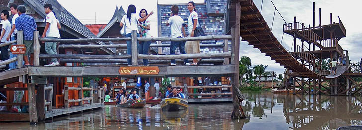 Foto vom Schwimmenden Markt bei Pattaya, Thailand