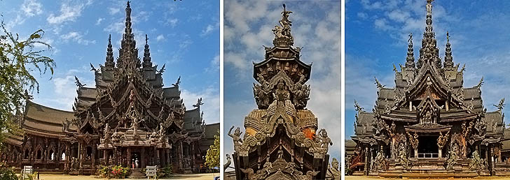 Holztempel Sanctuary of Truth in Pattaya, Naklua Soi 12